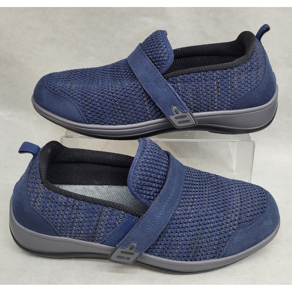 Womens Orthofeet (Sz 10 D) Quincy Comfort Shoes Orthopedic Diabetic 823 Blue